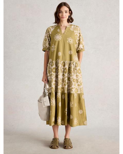 White Stuff Eva Mixed Print Dress