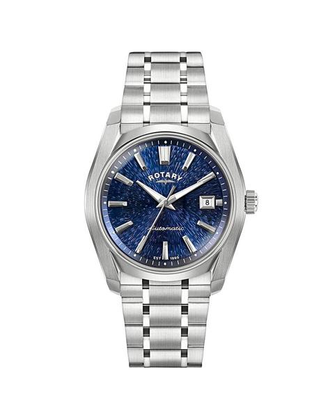 Rotary Men Blue Dial Bracelet Watch
