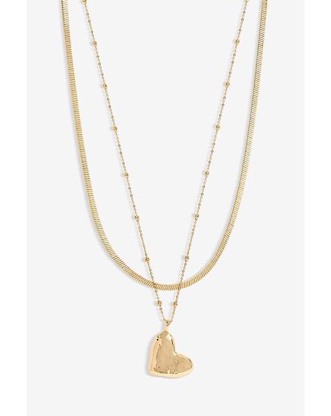 Jon Richard Row Molten Heart Necklace
