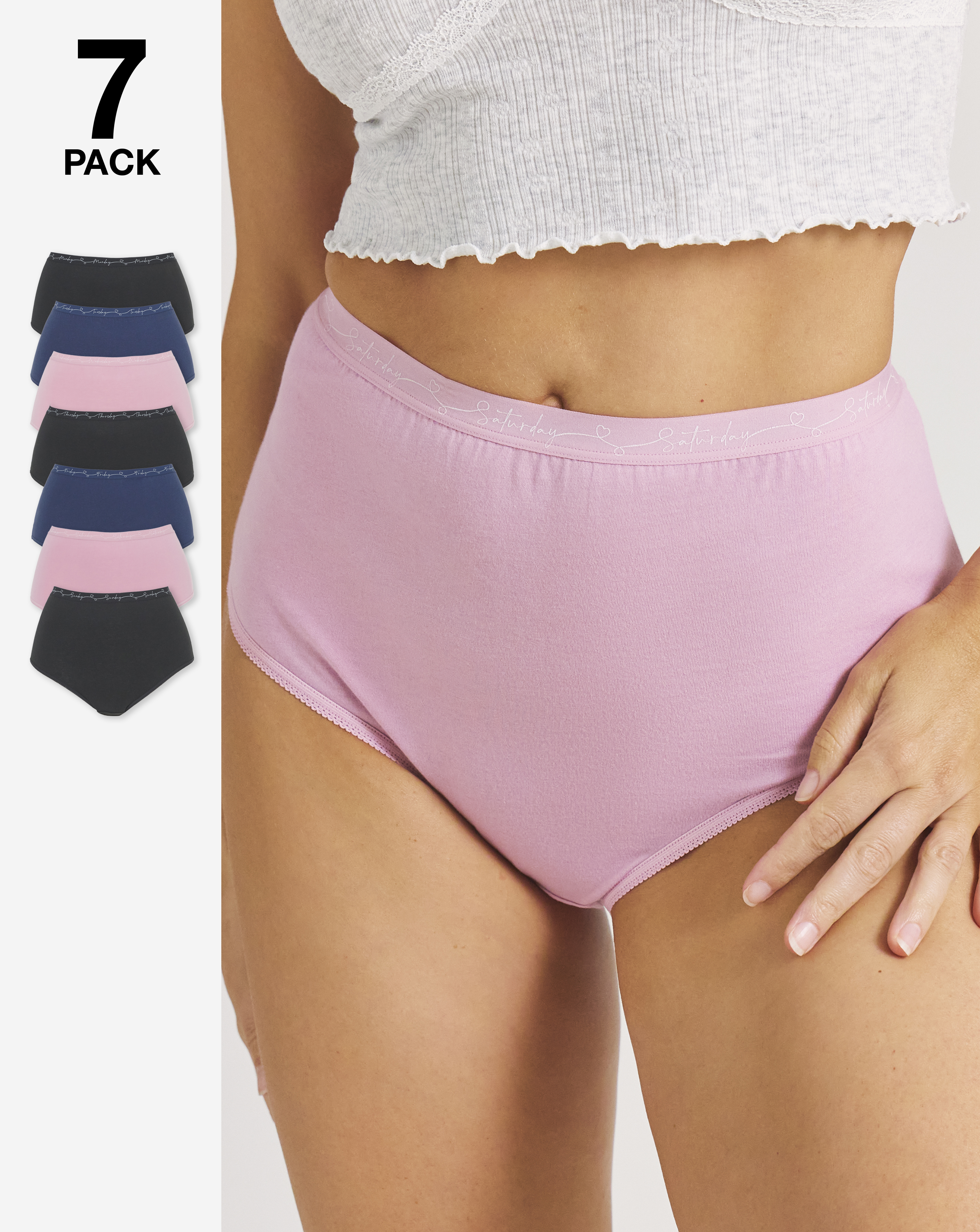 Pretty Secrets 7 Pack Full Fit Brief