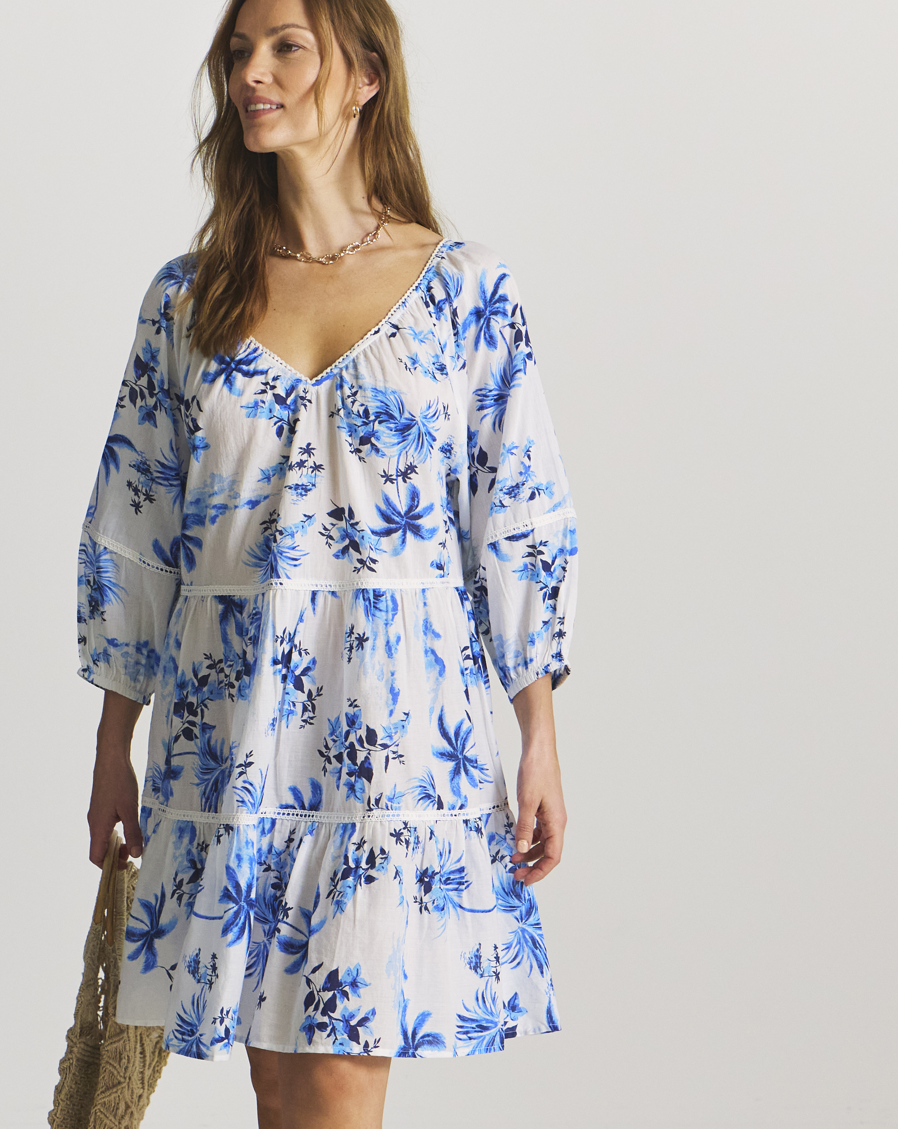 Lisbon Tiered Mini Beach Dress