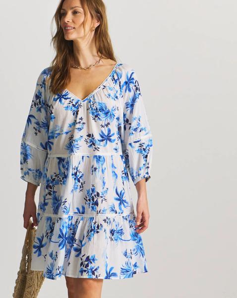 Lisbon Tiered Mini Beach Dress