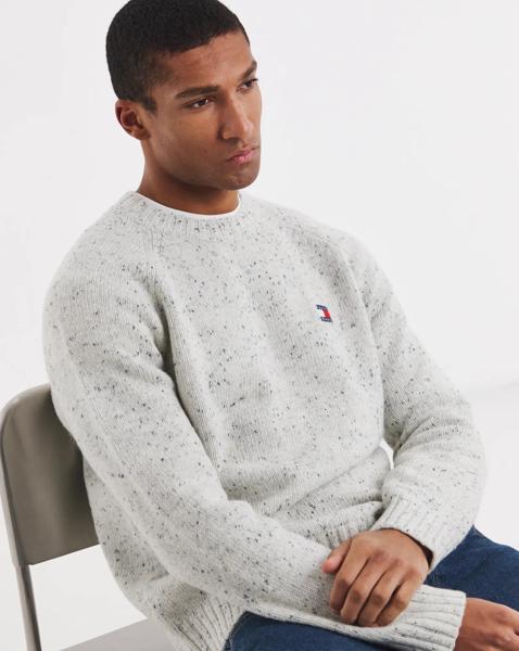 Tommy Jeans Badge Jumper - White
