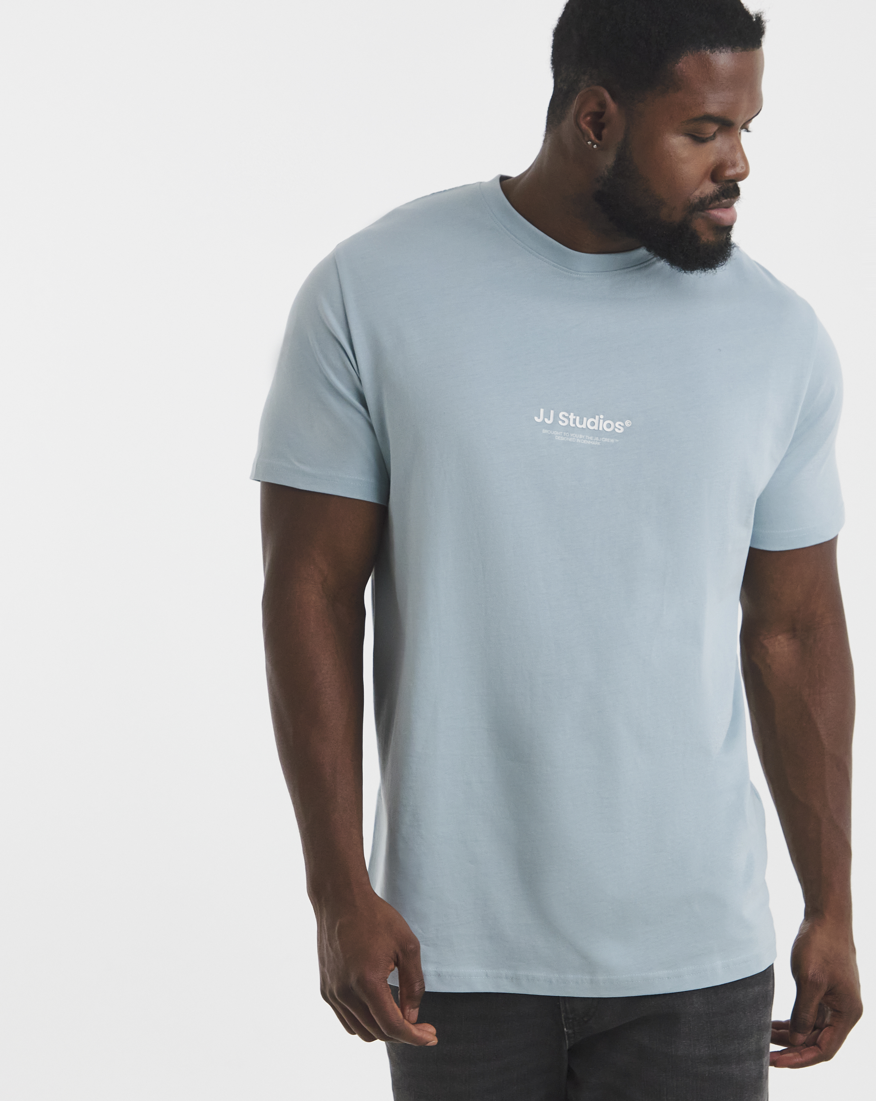 Jack & Jones Blue Soho Logo T-Shirt - M(44)
