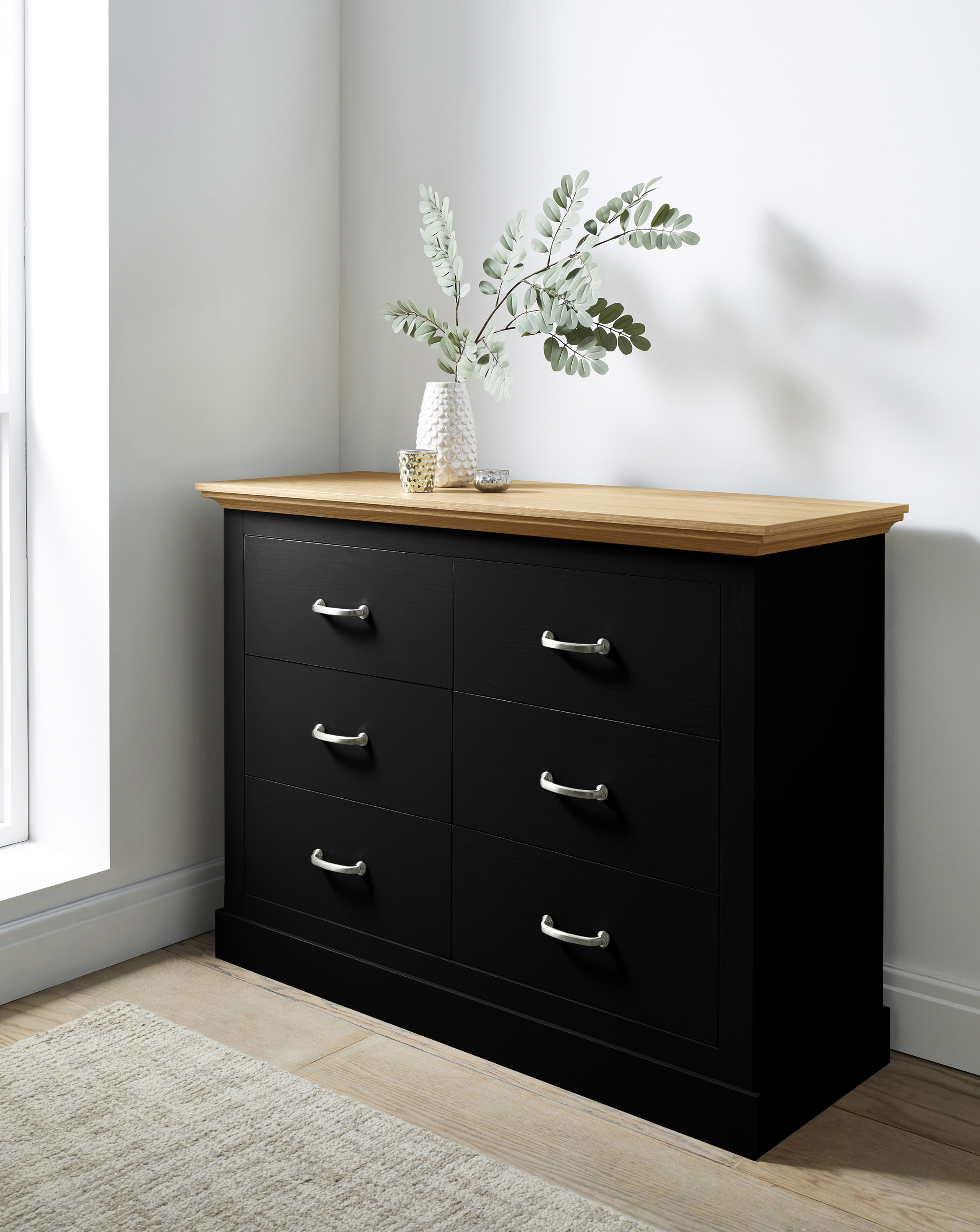 Julipa Ashford 6 Drawer Wide Chest