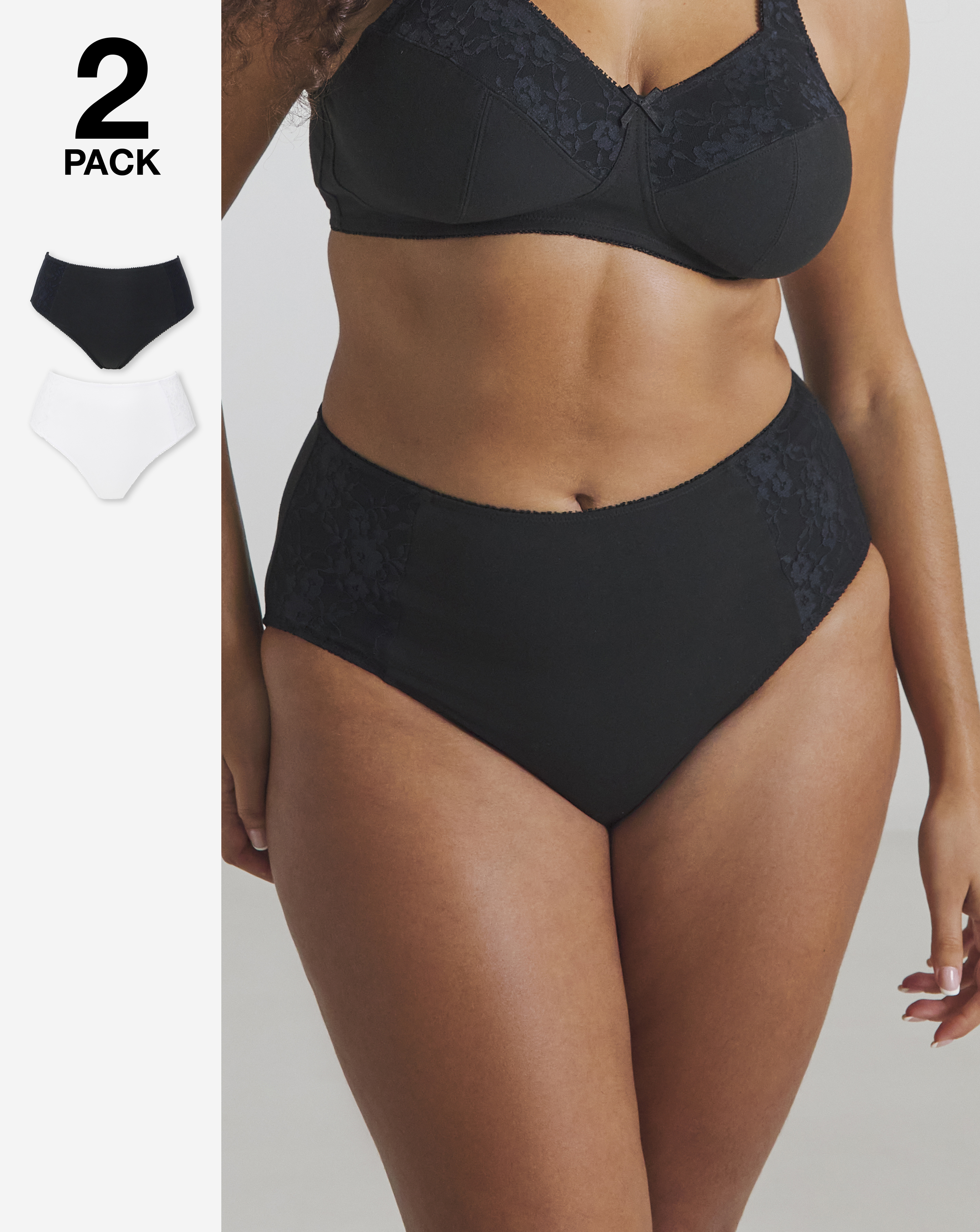 New Sarah 2 Pack Full Fit Knickers