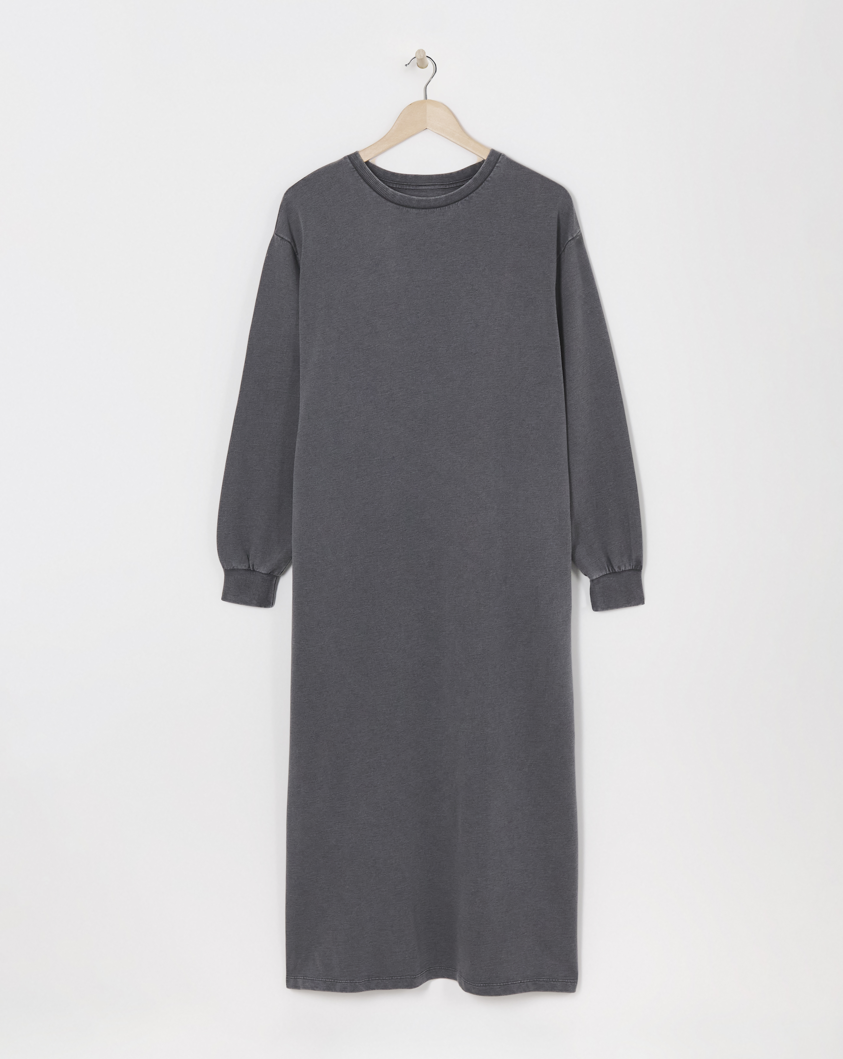 Simply Be - Women's Acid Wash Midi Sweatshirt Dress - Size 10 - Acid wash - 100% Cotton
