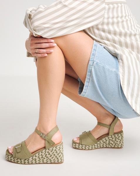 Buckle Espadrille Sandal E Fit