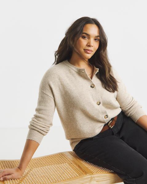 Crew Neck Cardigan