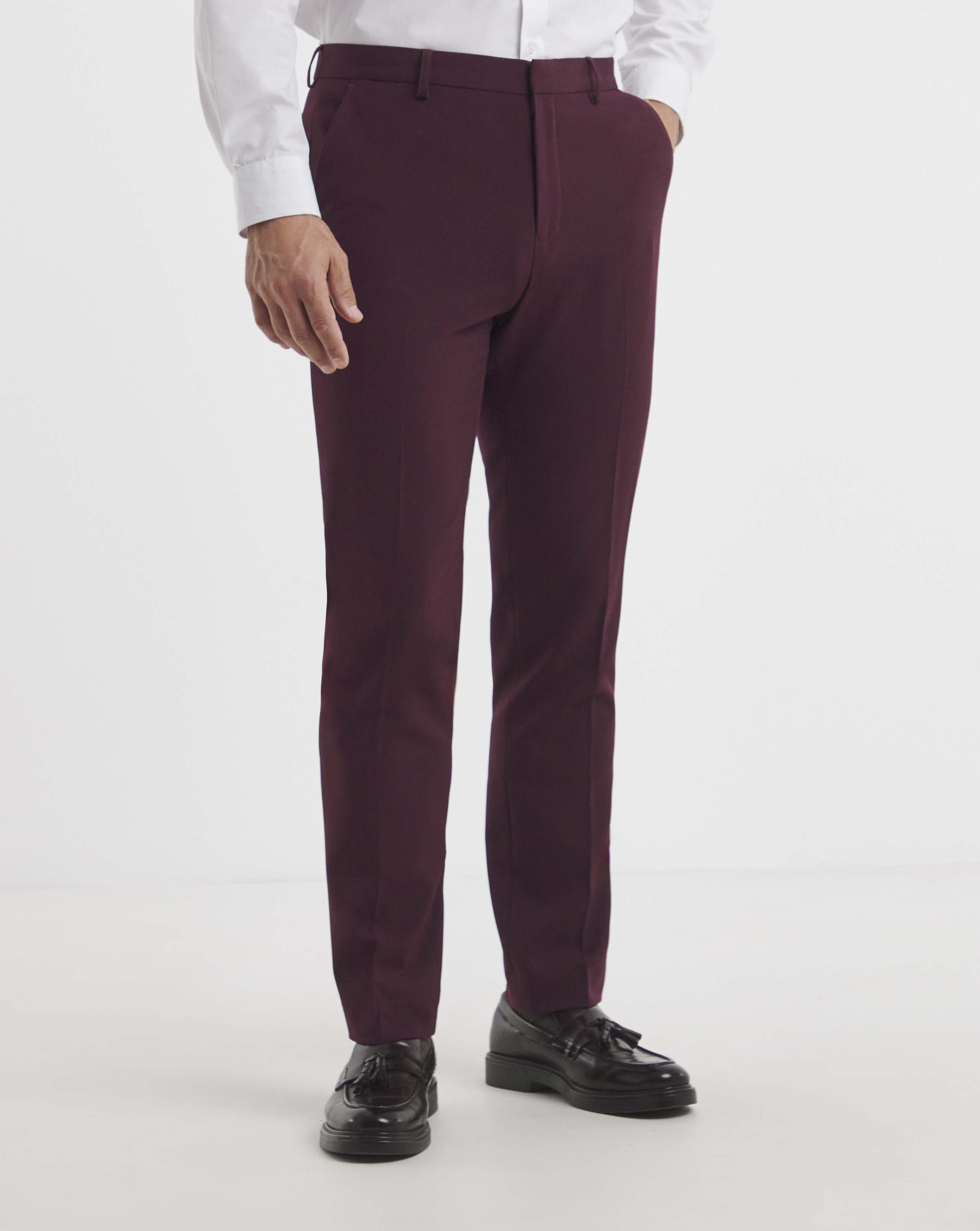 Tapered Fit Flat Front Trouser