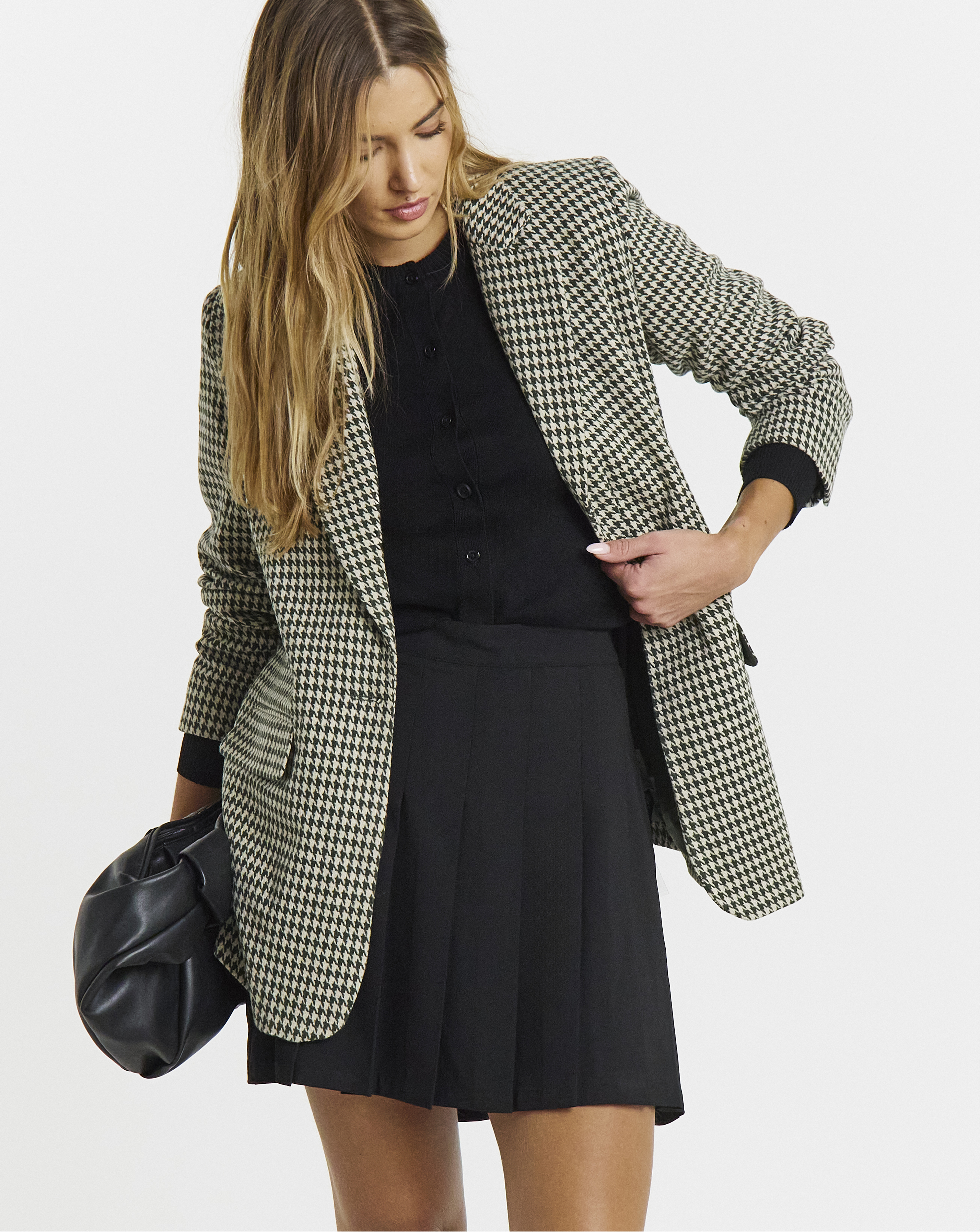 Simply Be Woven Pleated Mini Skirt