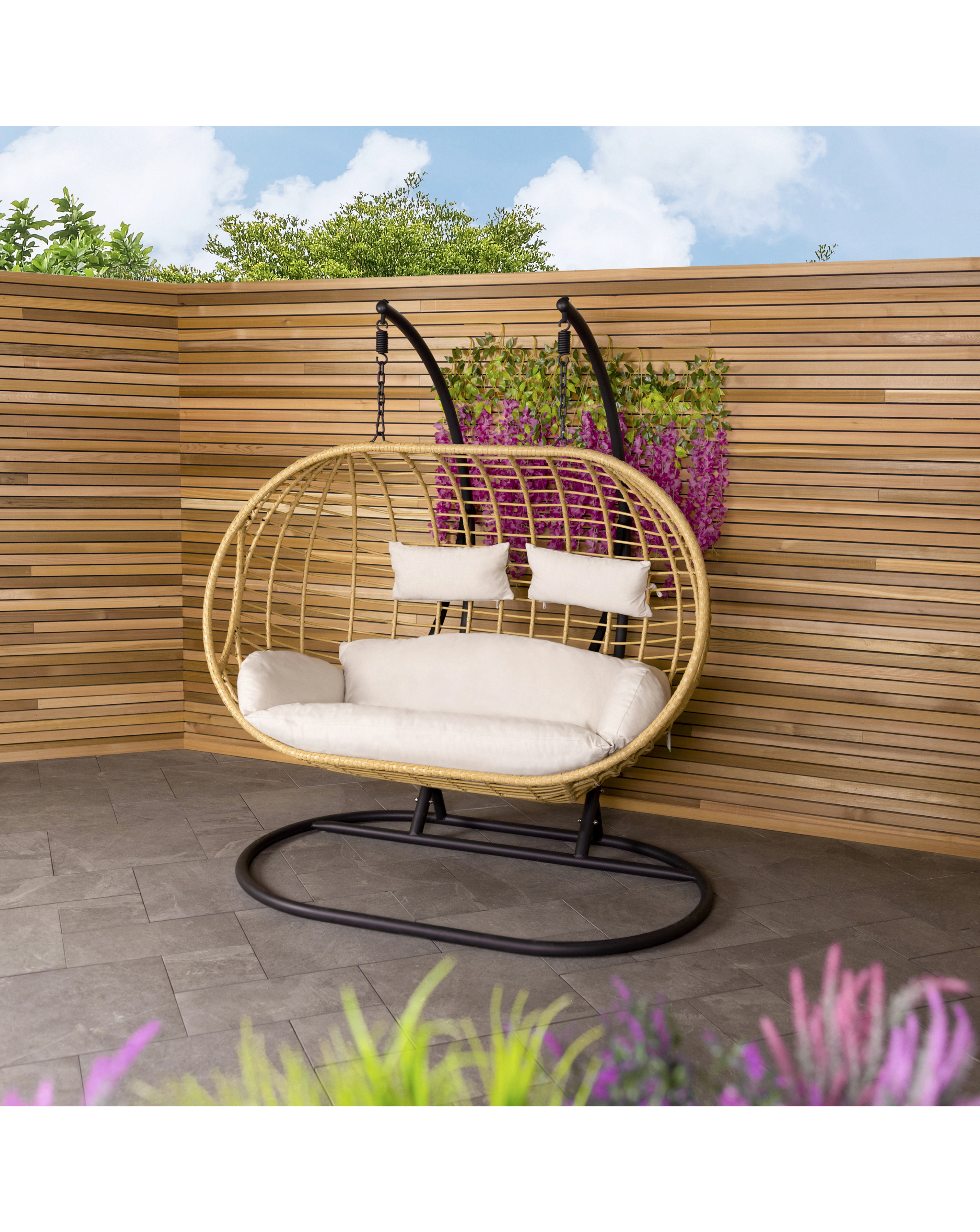 Double Hanging Swing Chair