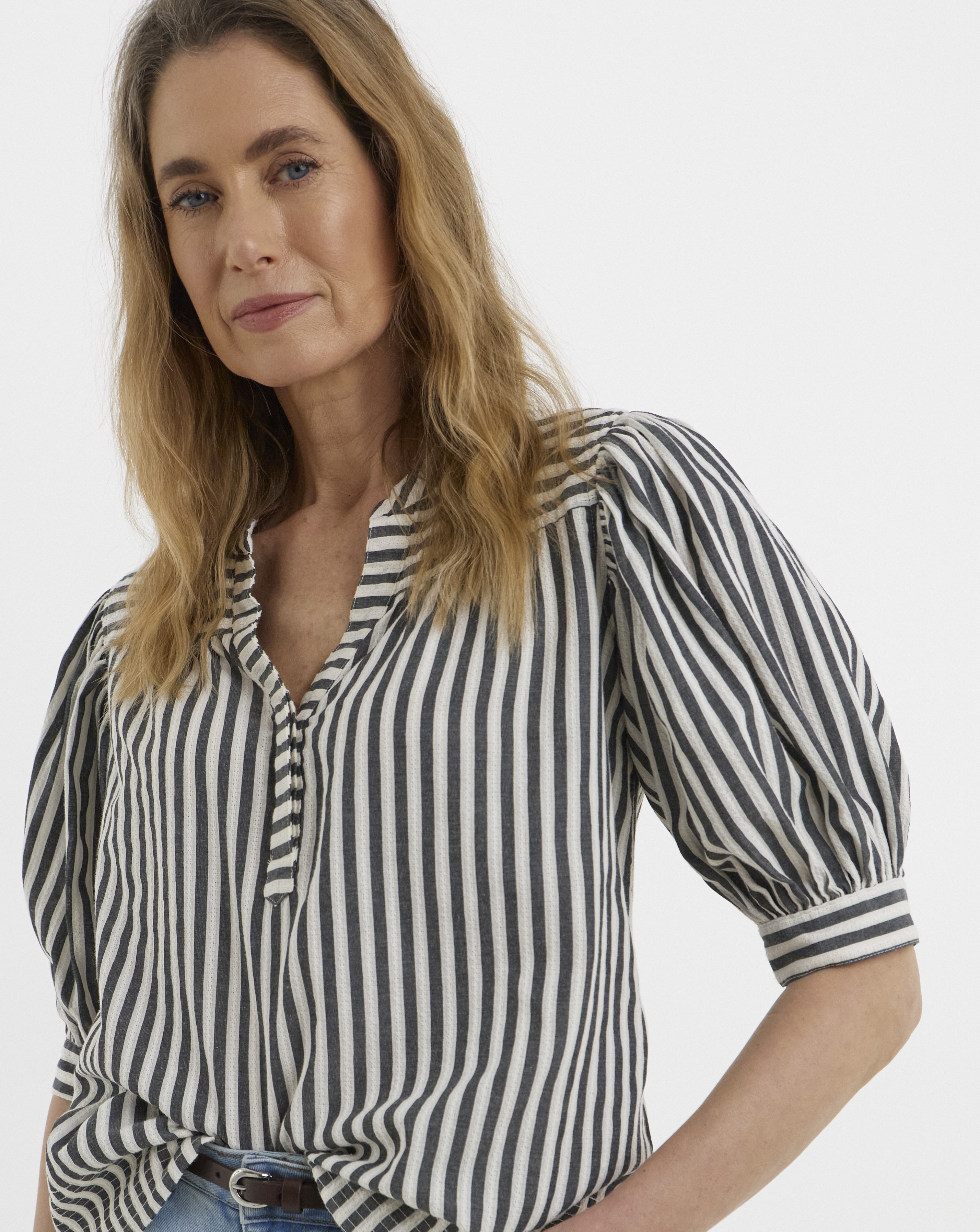 Stripe Short Sleeve Tunic
