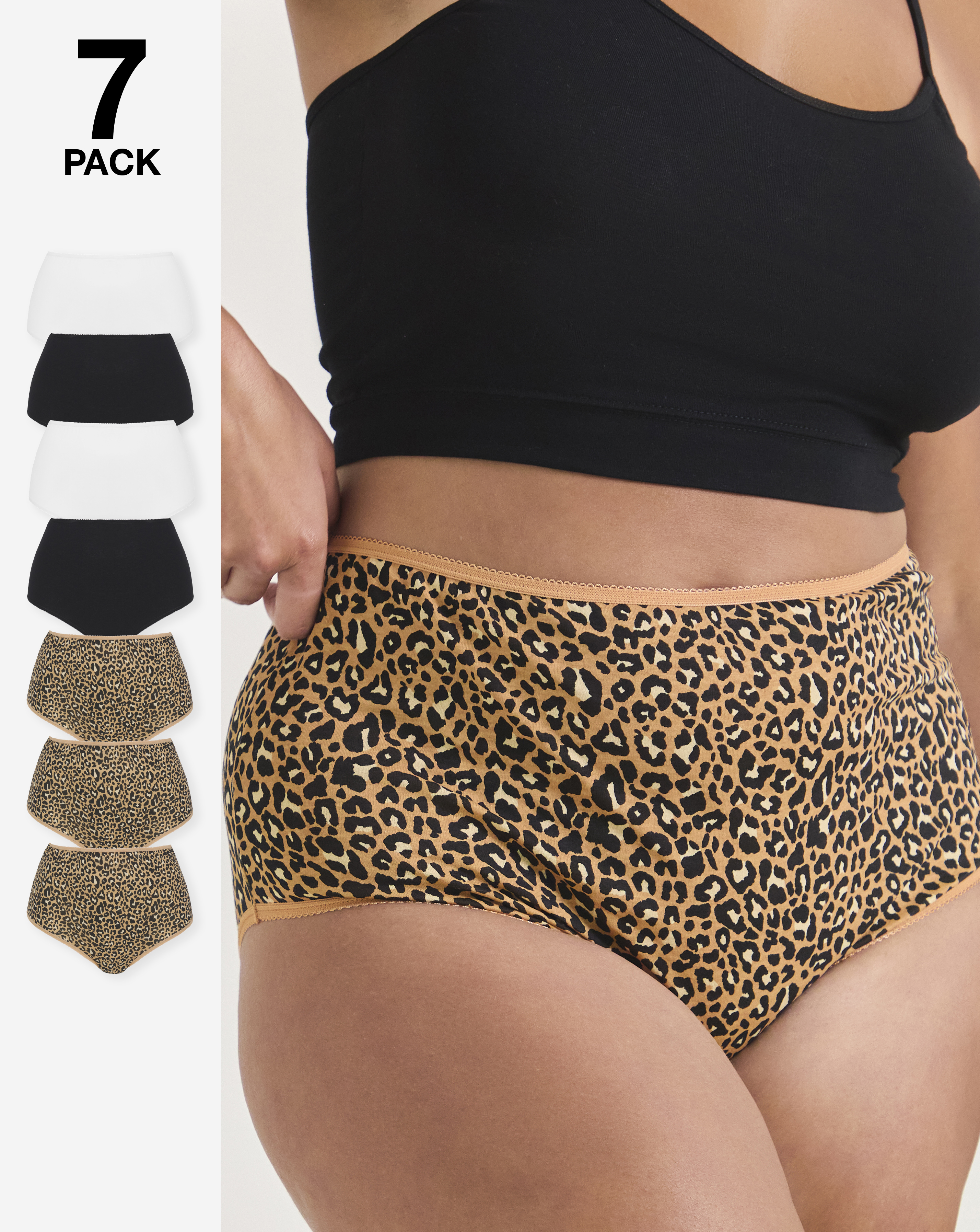 Pretty Secrets 7 Pack Full Fit Knickers