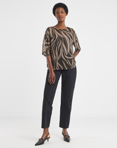 Chiffon Boxy Top