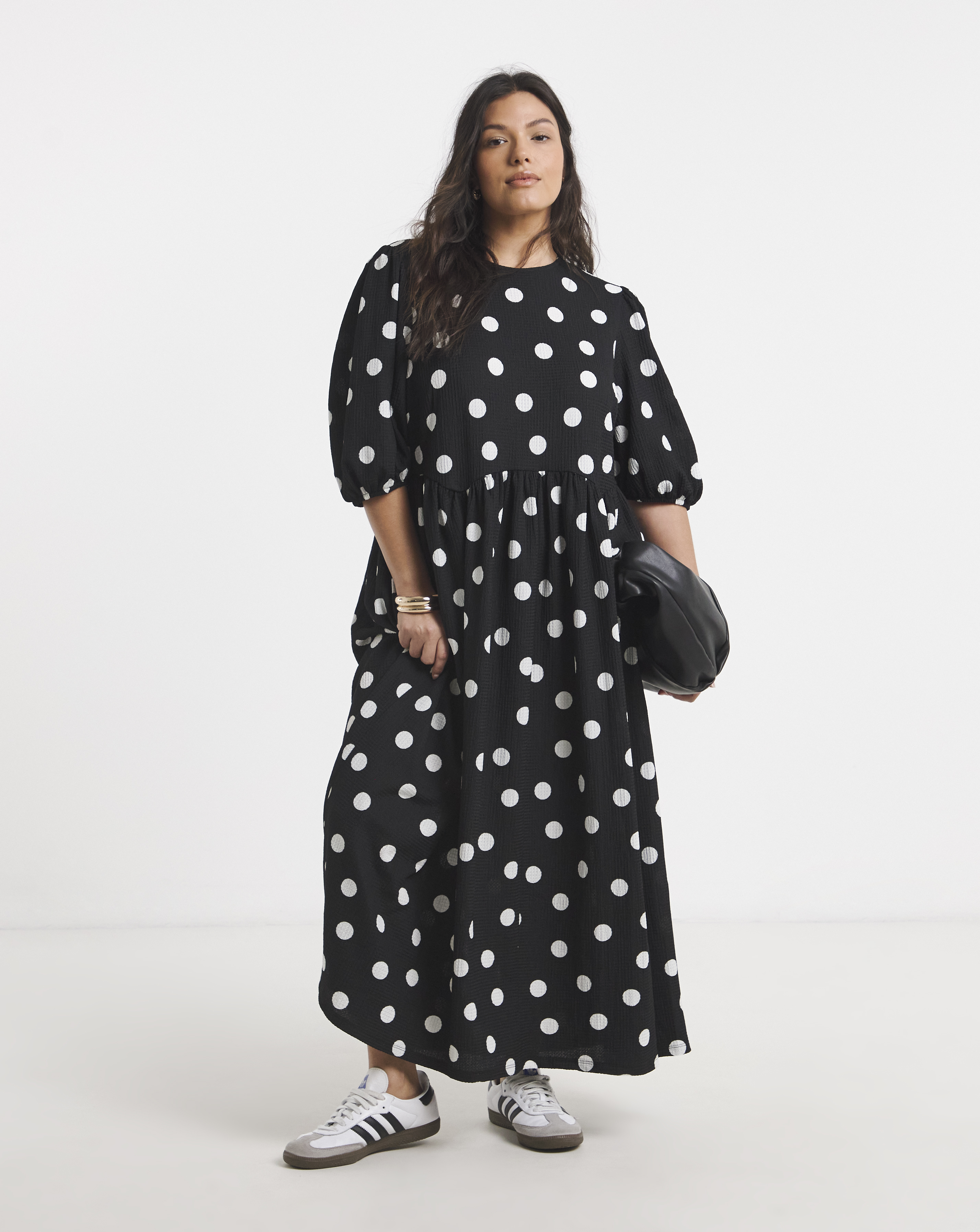 Waffle Drop Hem Dress