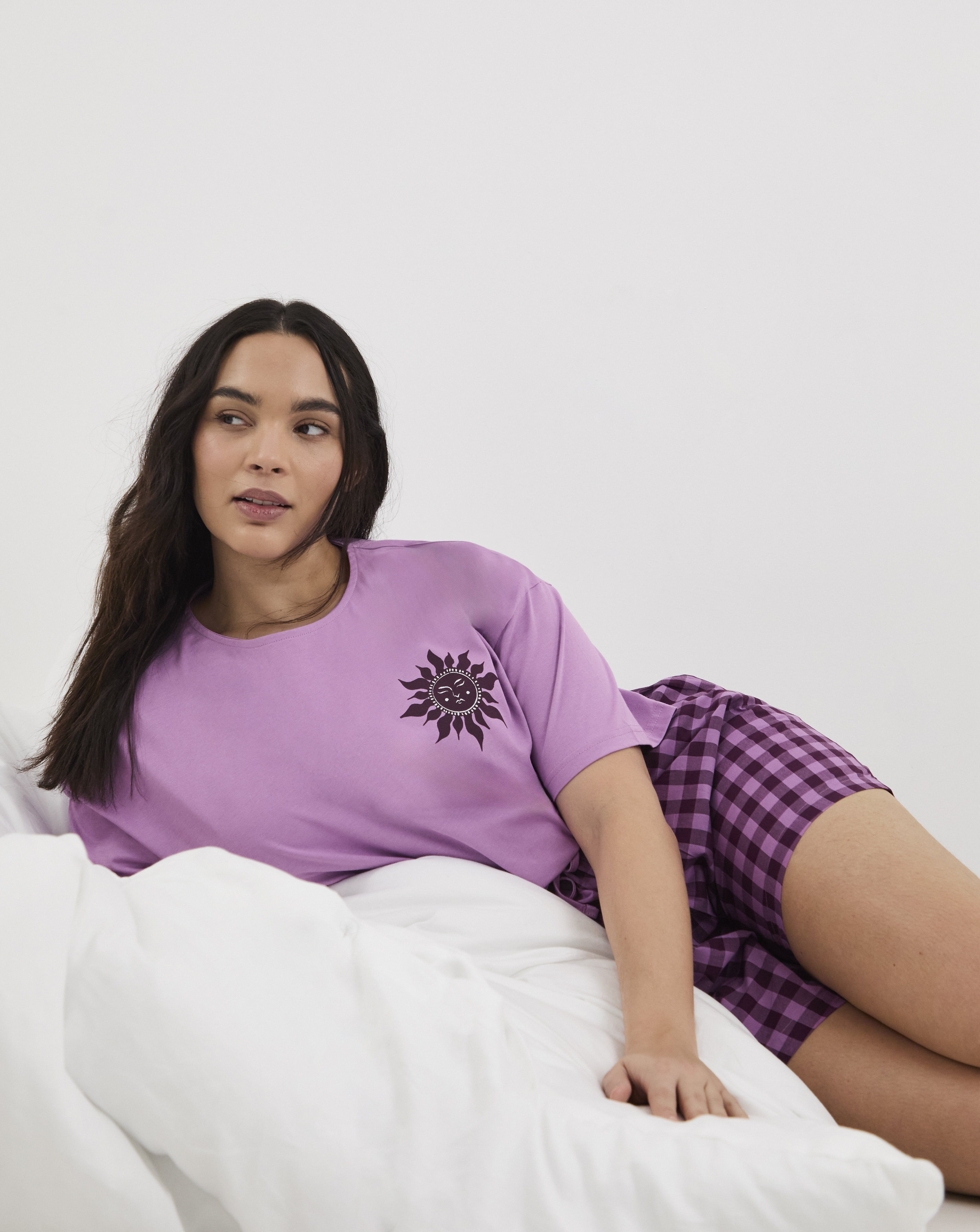 Simply Be Gingham Short Set