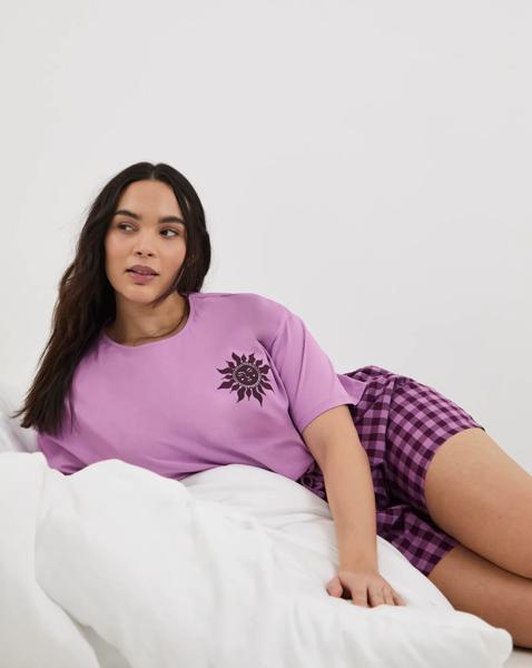 Simply Be Gingham Short Set
