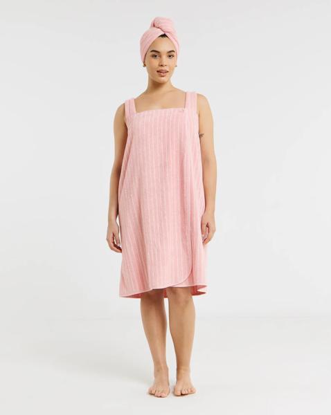 Towelling Shower Wrap & Turban