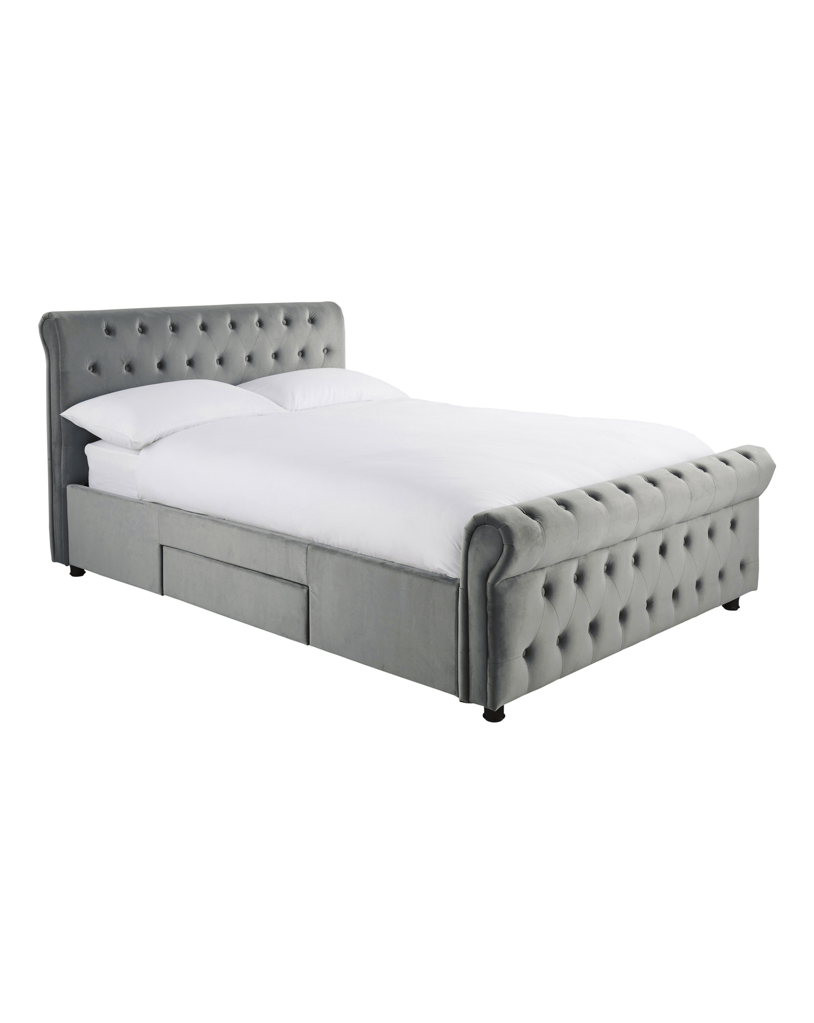 Kingston Velvet Storage Bed Frame