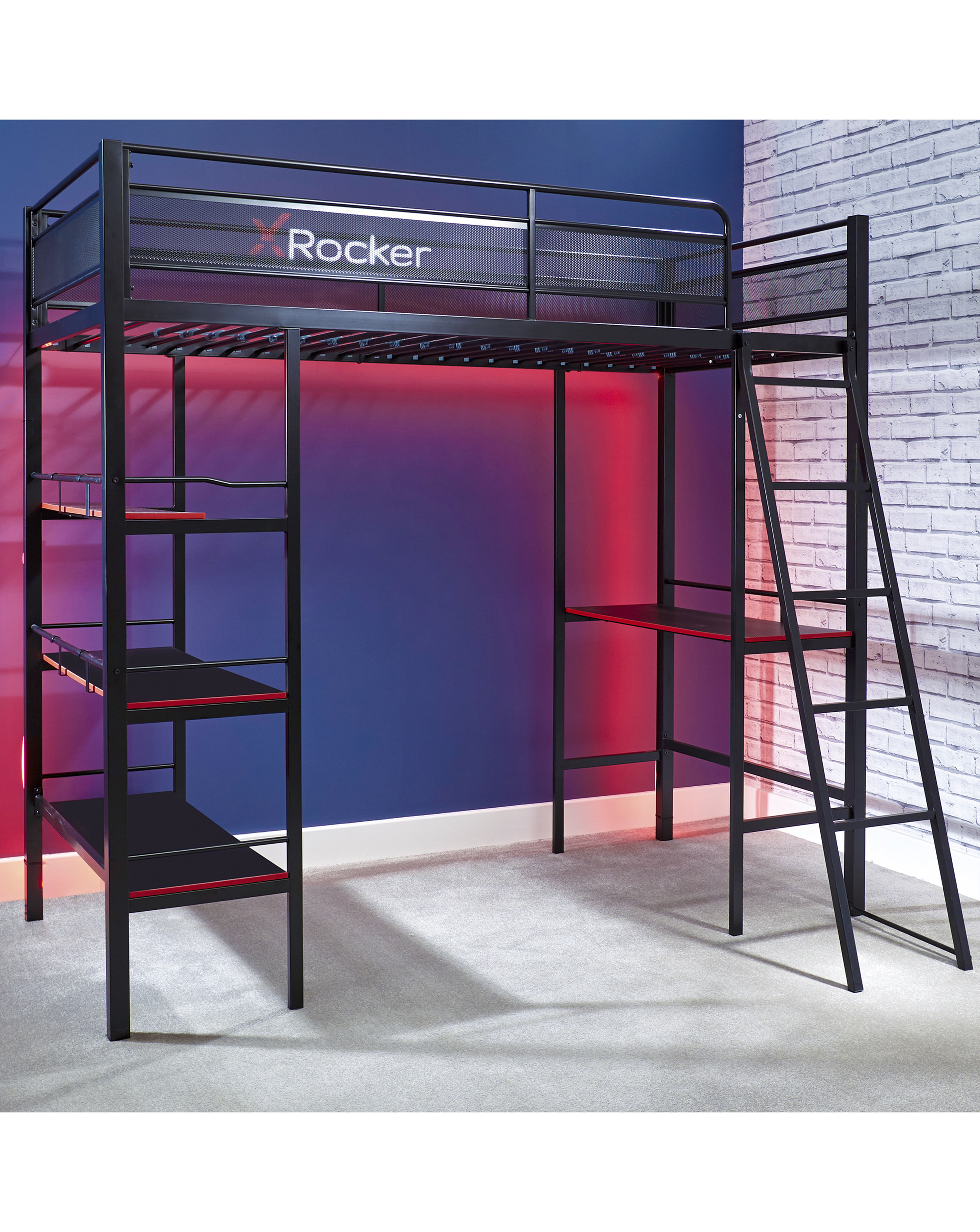 X Rocker Fortress - Gaming Bunk Bed