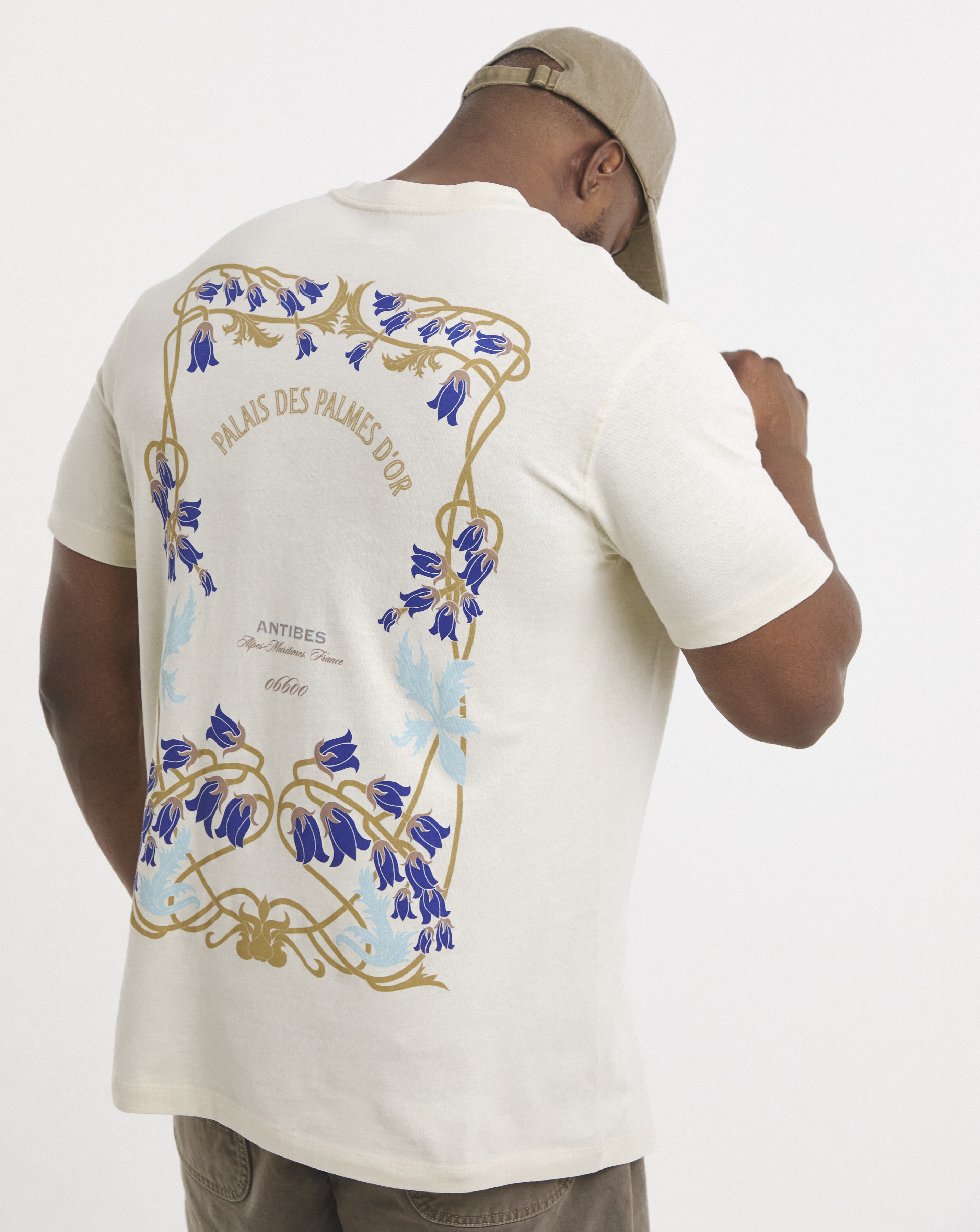 Jack & Jones Off White Menton Back Print T-Shirt 4XL(59)