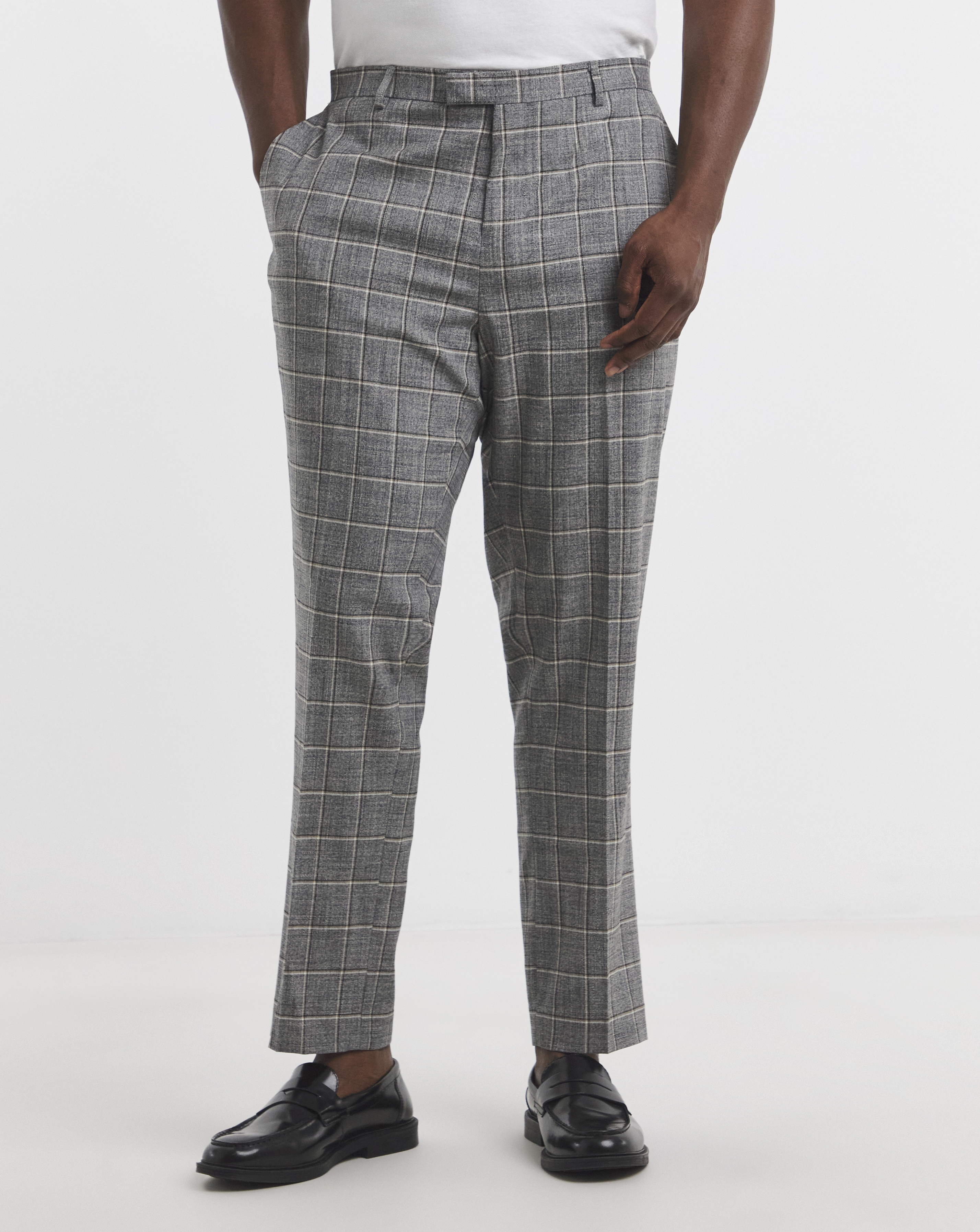 Sam Grey Check Suit Trouser