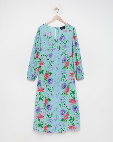 Lovedrobe Tropical Print Midi Dress