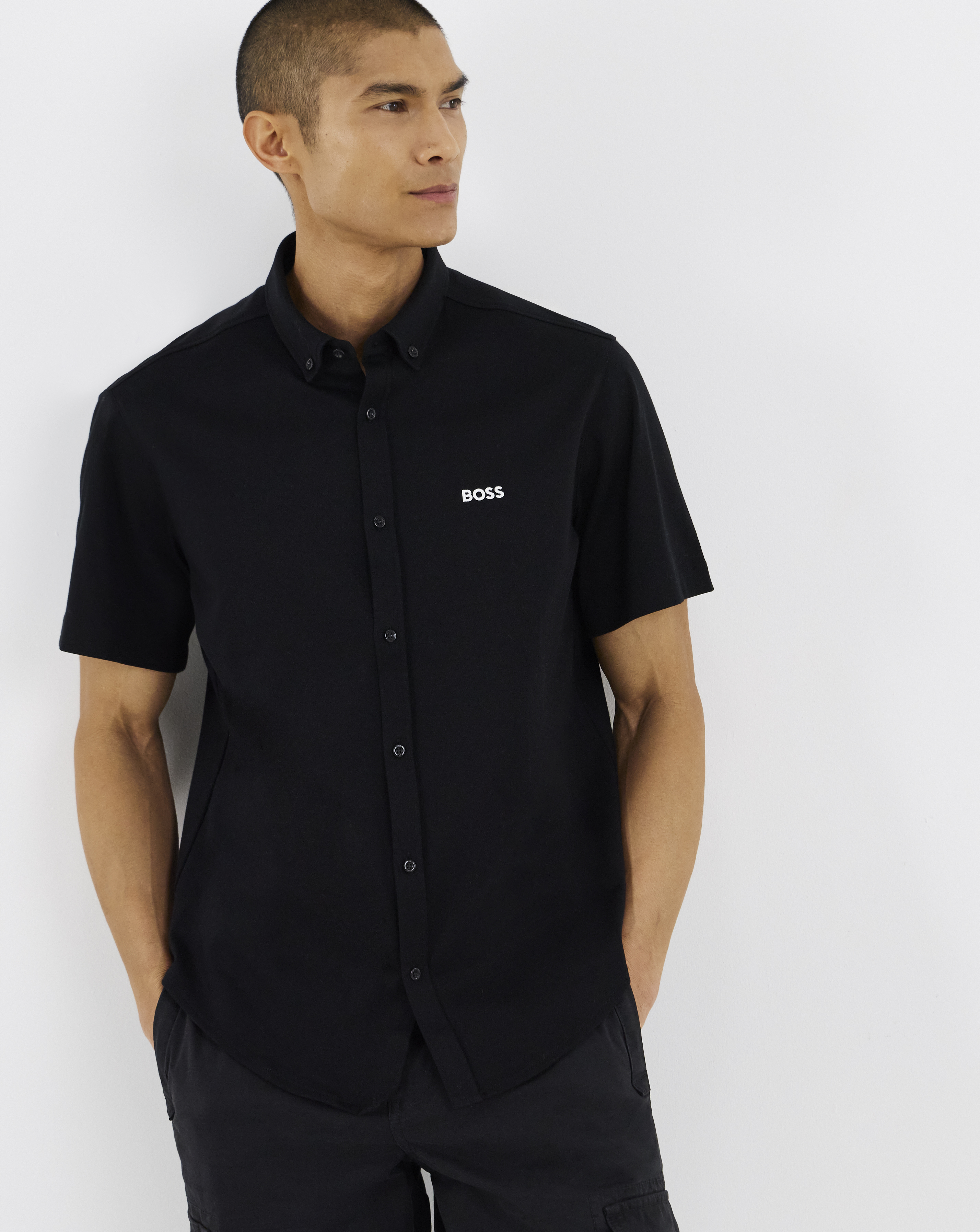 BOSS Stretch Motion Shirt - Black
