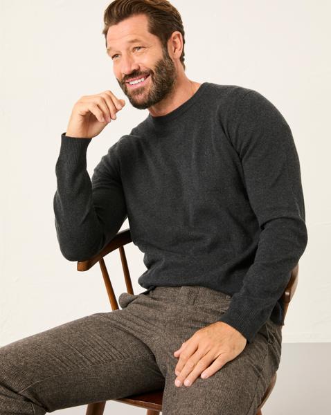 FatFace Rye Crew Neck Jumper - Grey