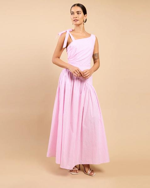 LM Pink Stripe Midaxi