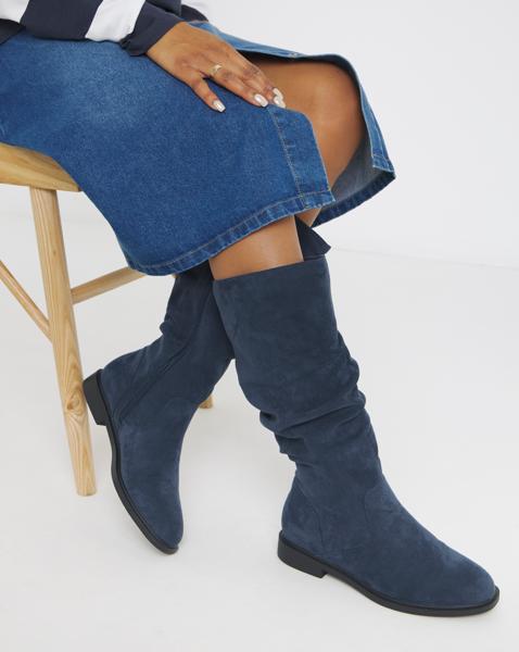 Knee High Ruched Boot EEE SC