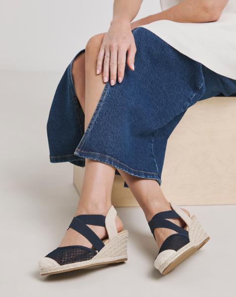Wedged Close Toe Espadrille Wide