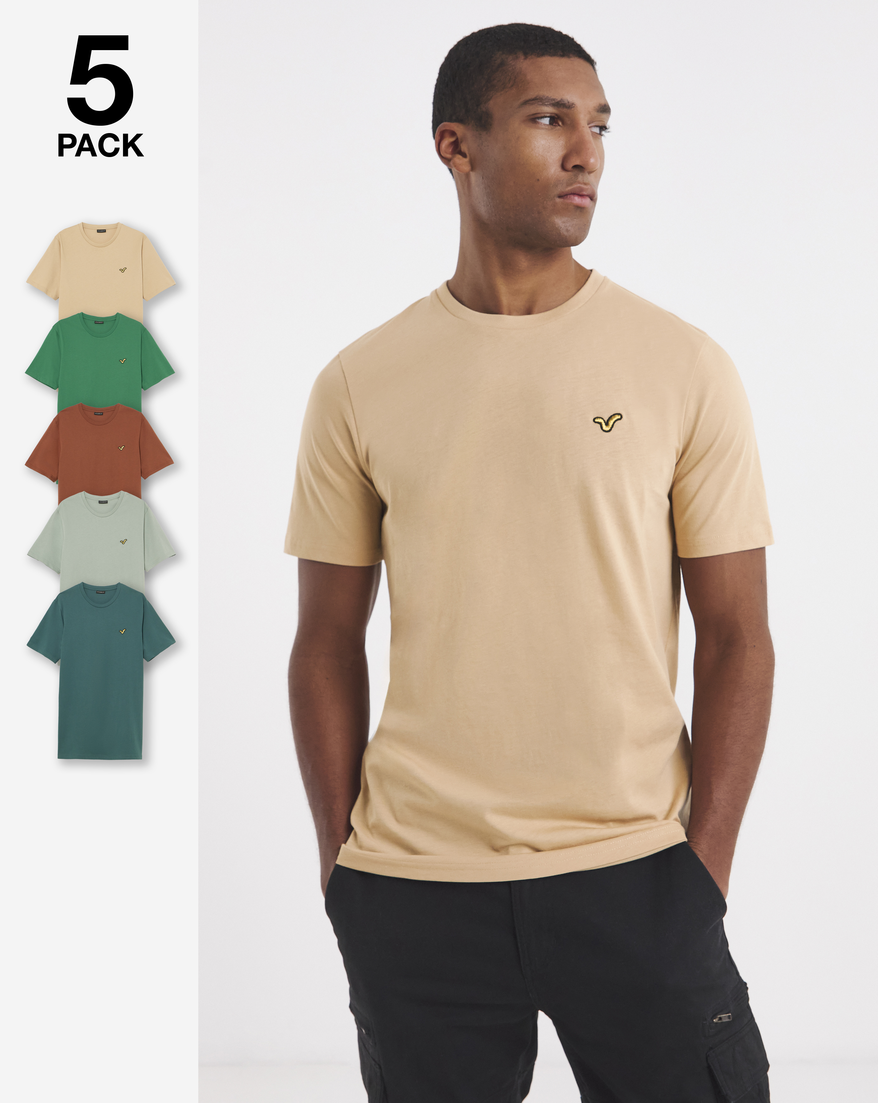 Voi 5 Pack Storm T-Shirts Long