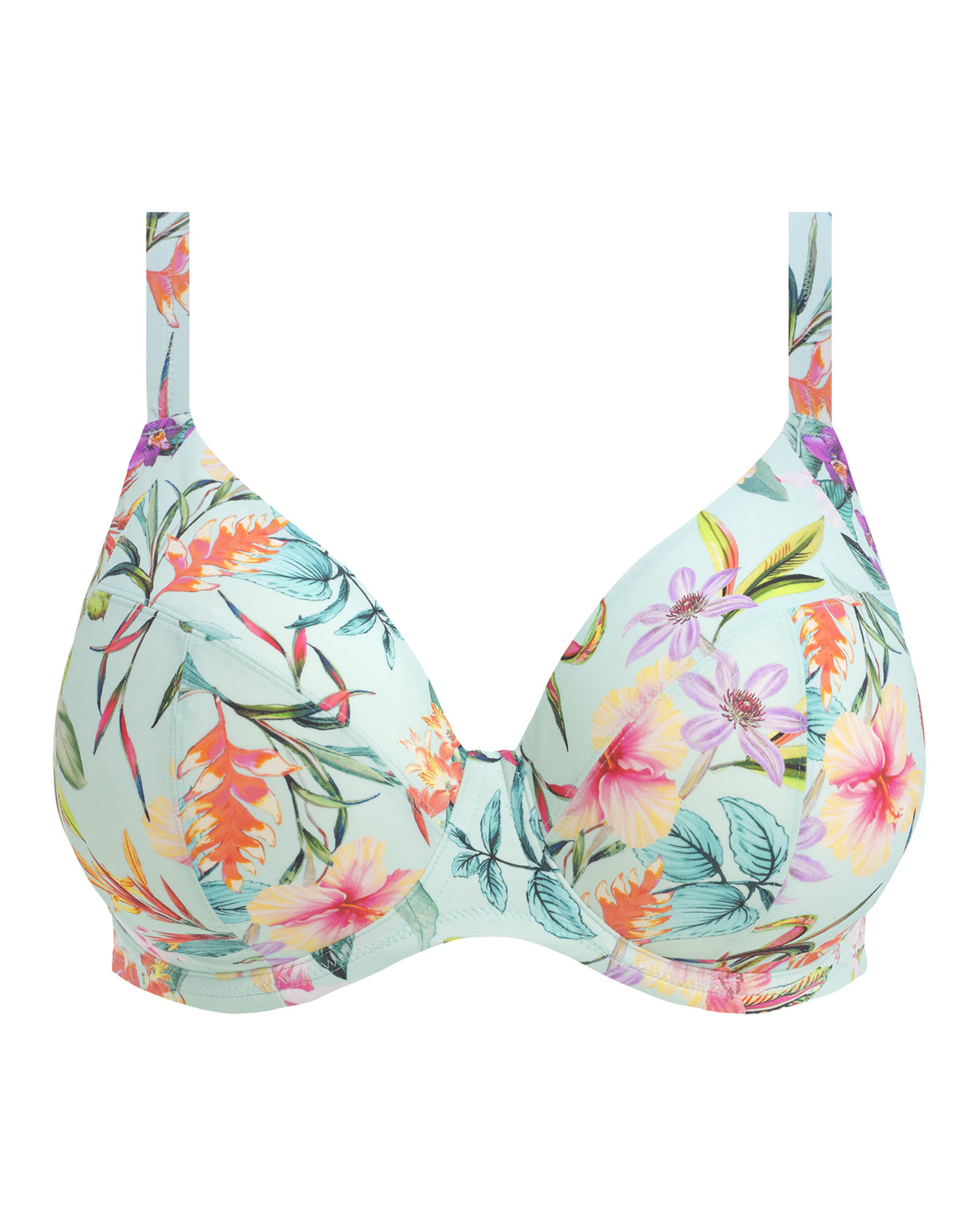 Elomi Aqua Sunshine Cove Plunge Bikini Top - 36Ff