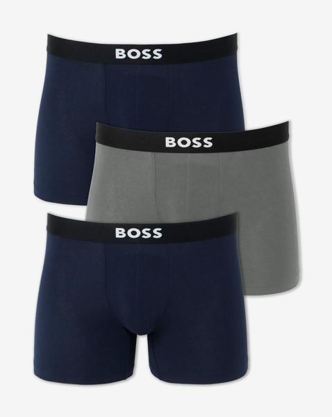 BOSS 3 Pack Boxer Brief- Navy/Grey