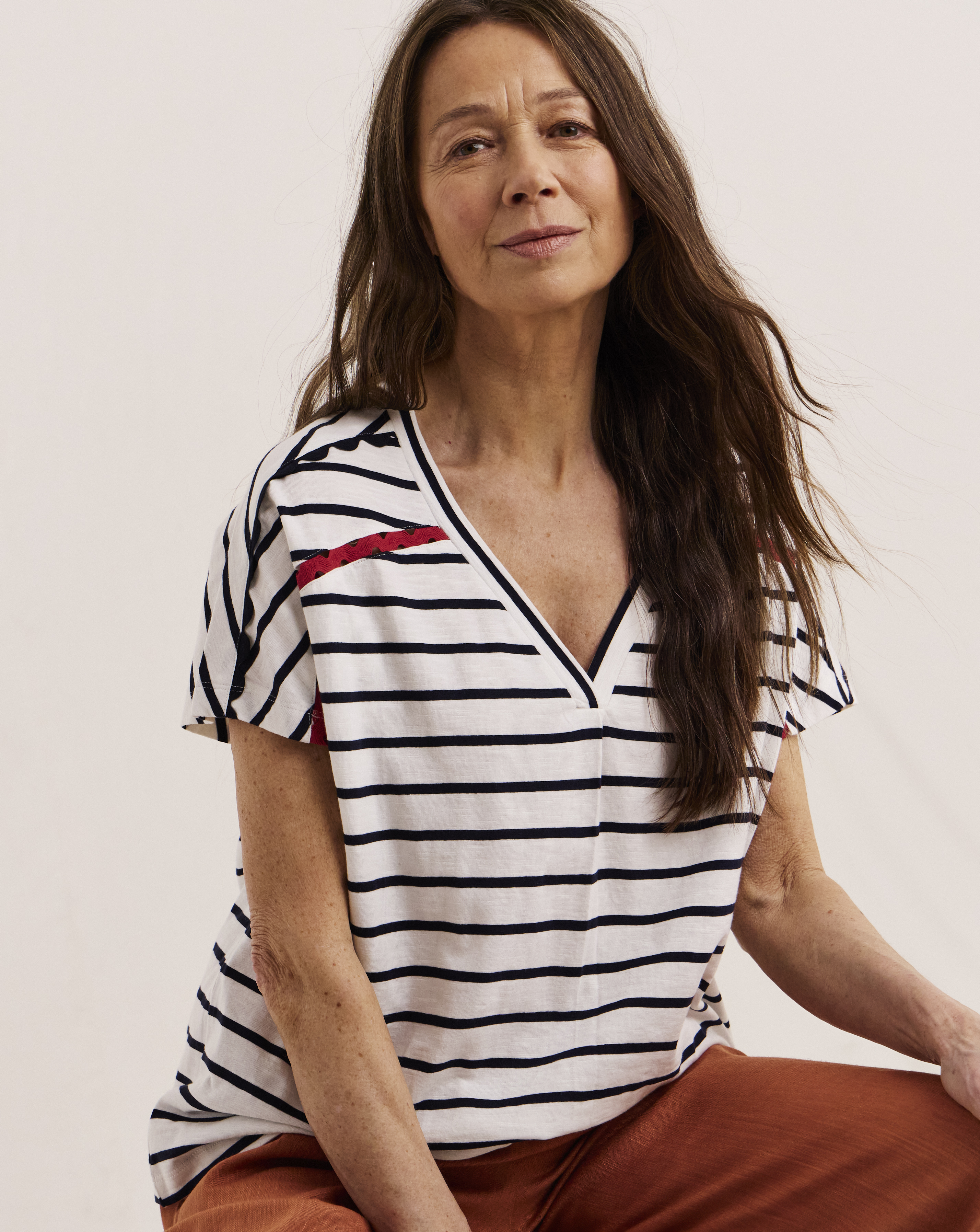 Julipa Cotton Trim T-Shirt