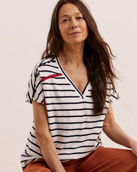 Julipa Cotton Trim T-Shirt