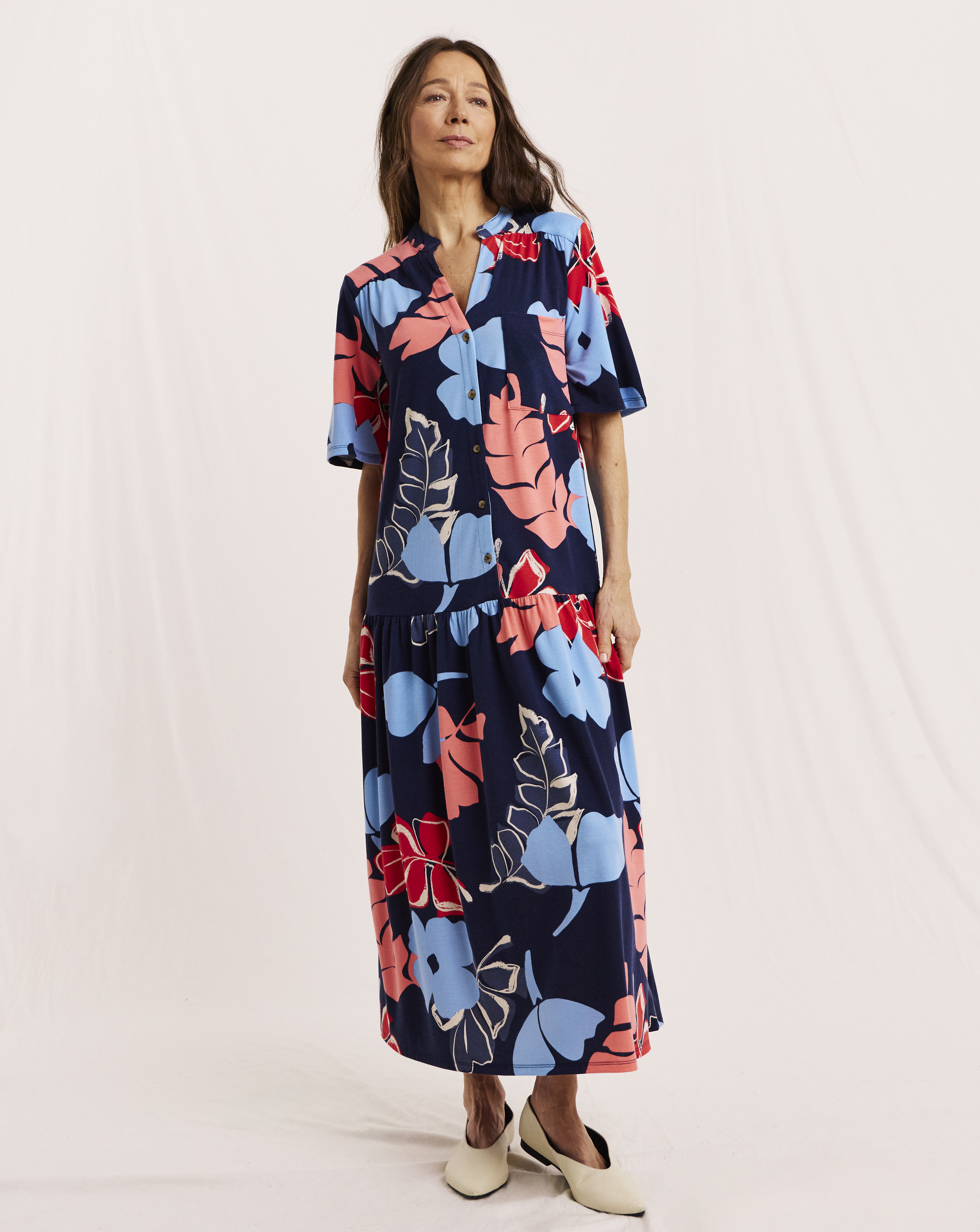 Julipa Petite Button Down Midi Dress