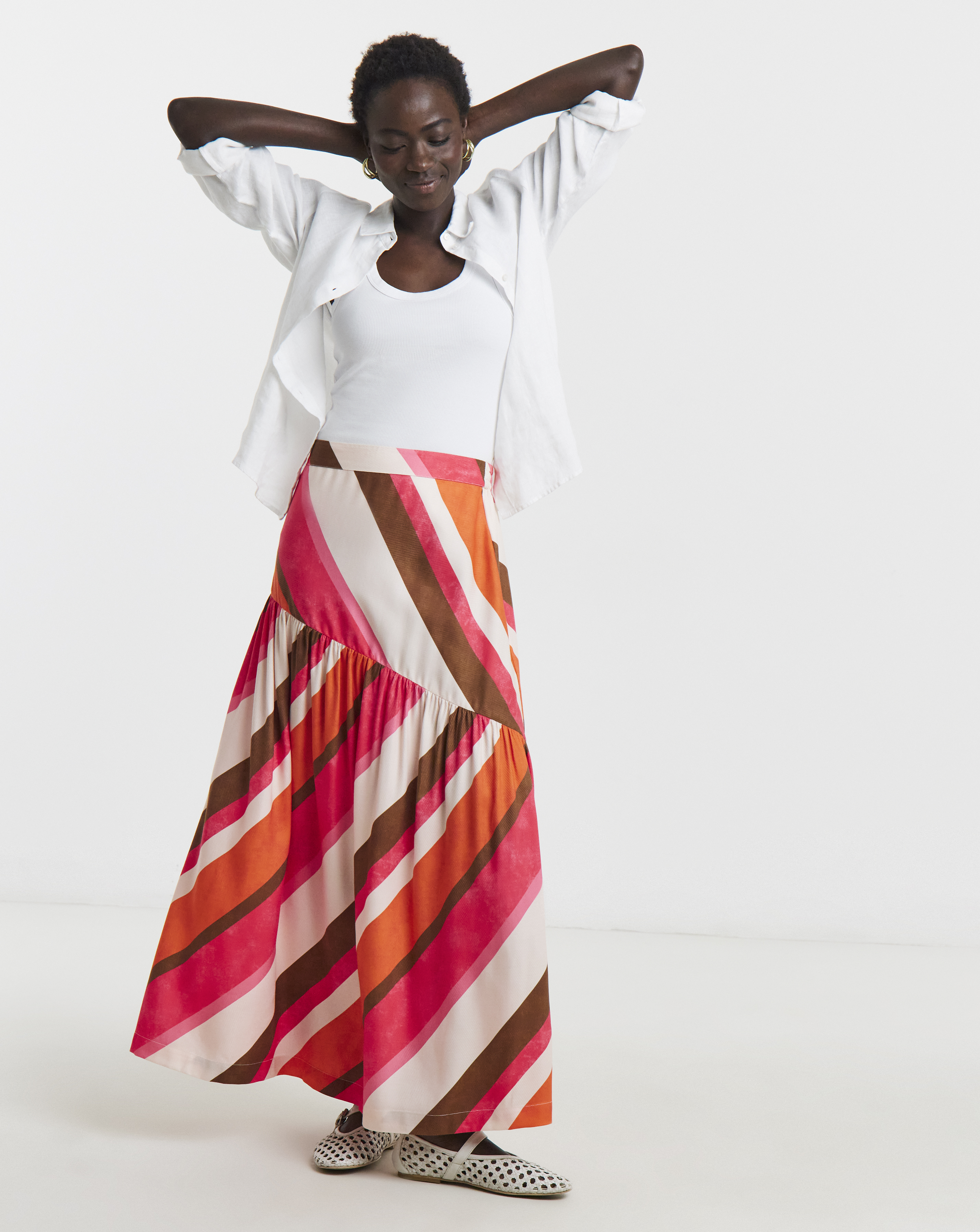 Asymmetric Seam Skirt
