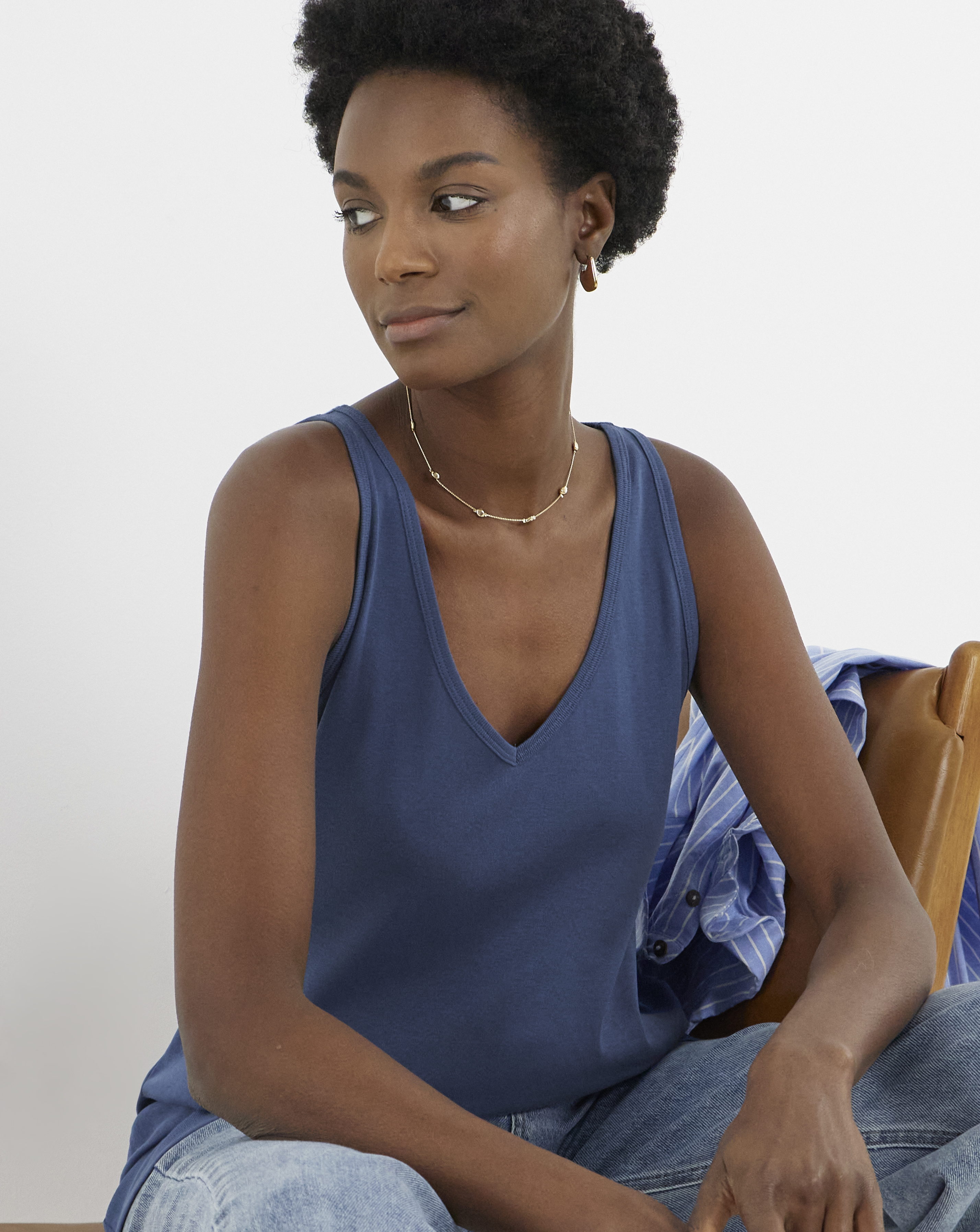 Jersey V-Neck Vest