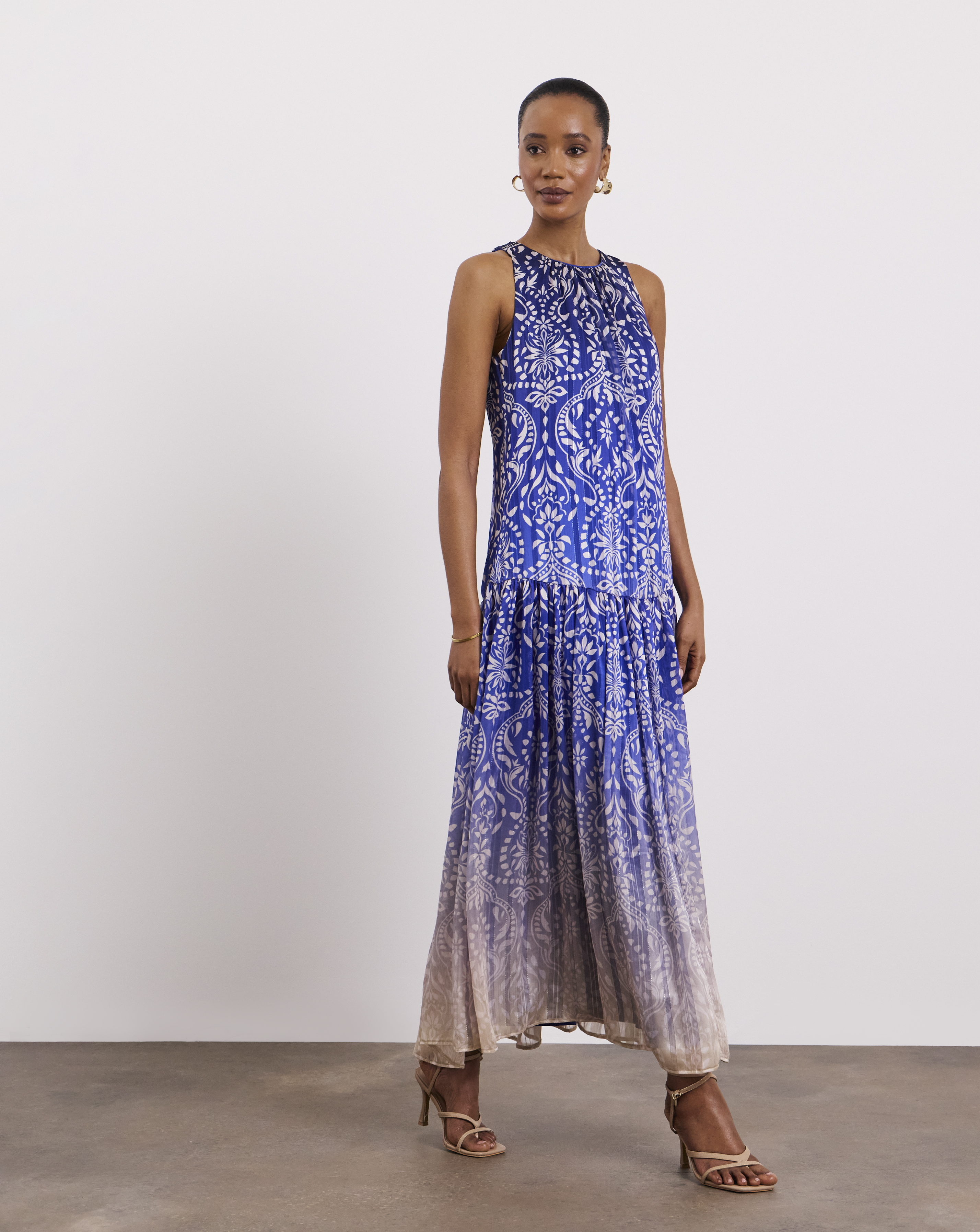 Joanna Hope Printed Halter Neck Dress
