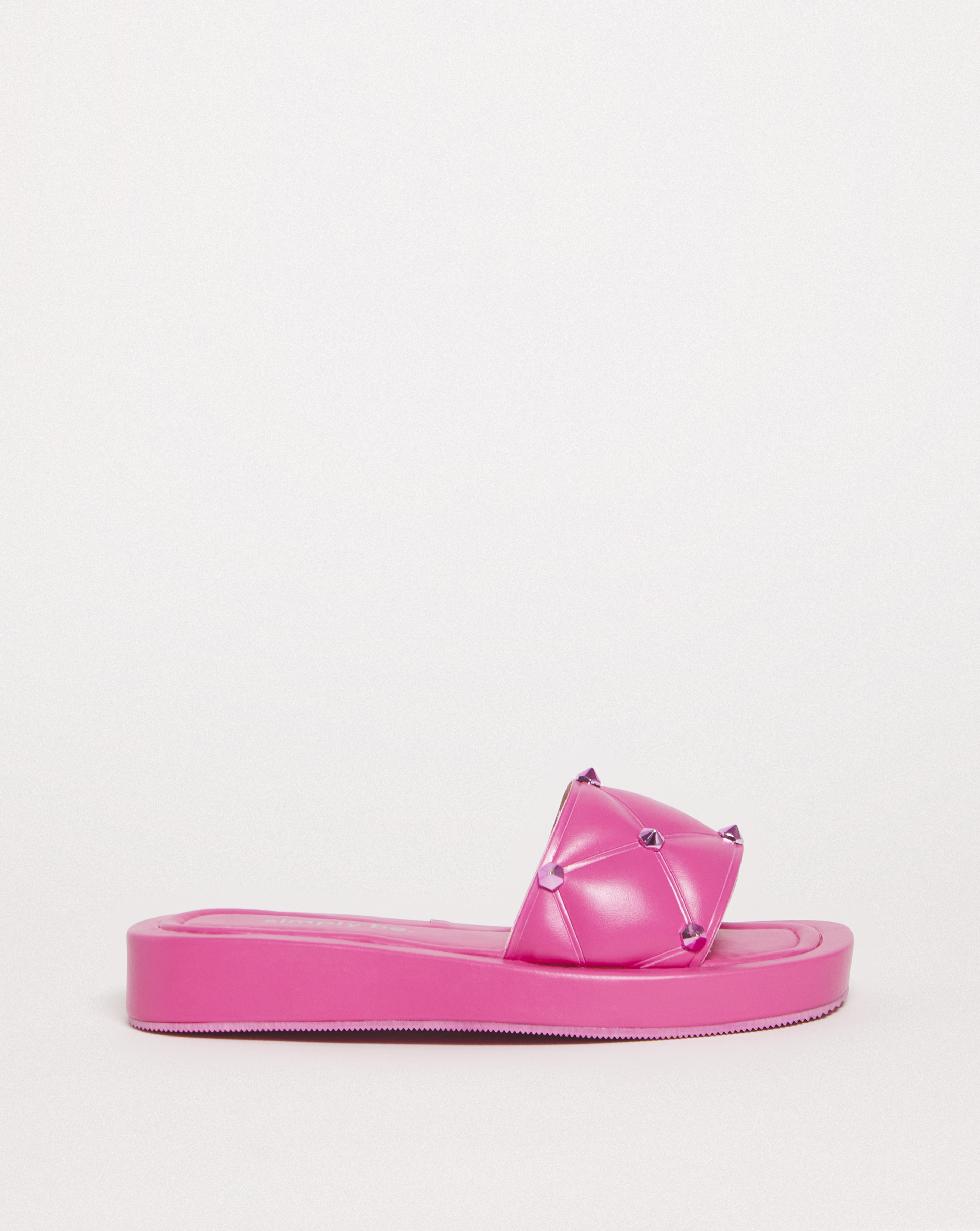 Simply Be Quilted Studded Sandals Wide