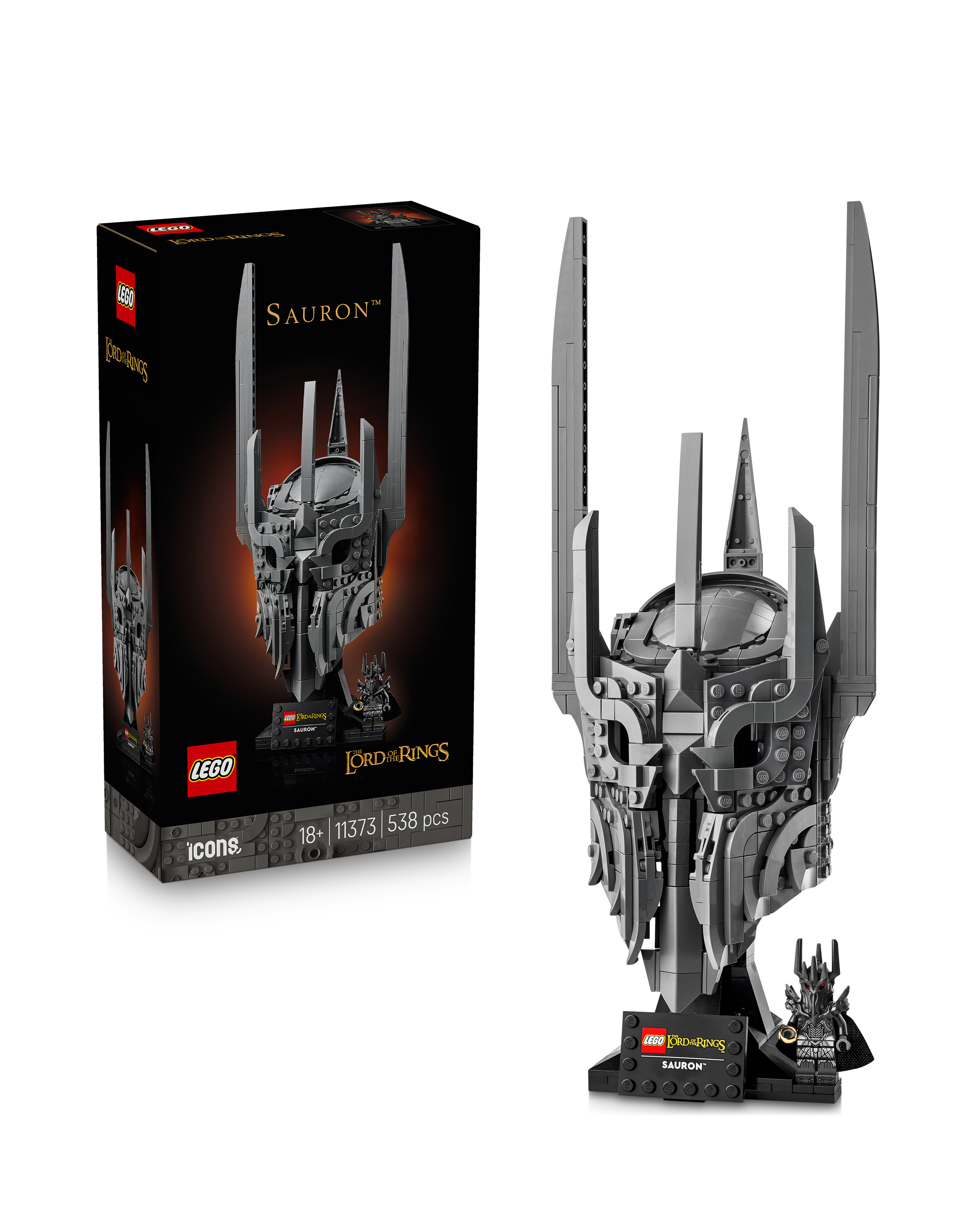 Lego Unisex Black Icons The Lord Of The Rings: Sauron's Helmet 11373 - Image 15